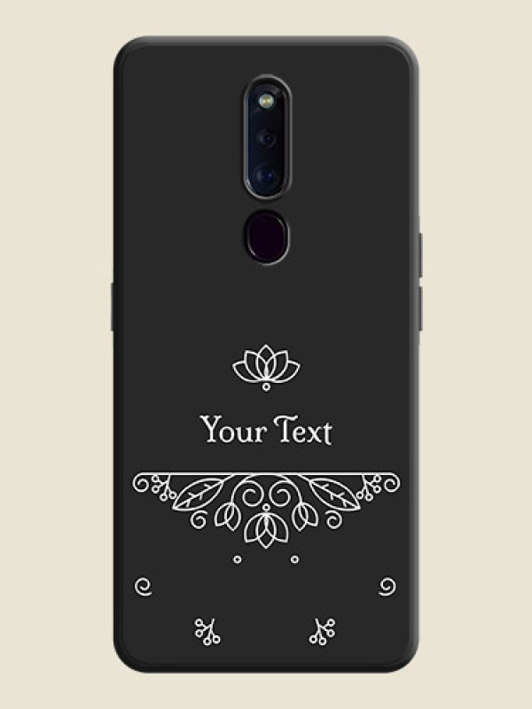 Custom Lotus Garden Custom Text On Space Black Personalized Soft Matte Phone Covers -Oppo F11 Pro - alternate view
