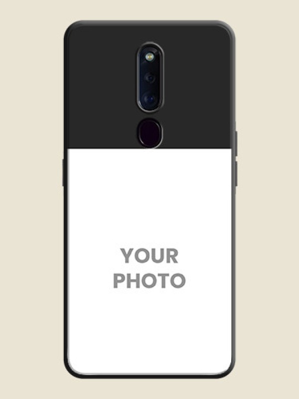 Custom Image Upload With Space Black Color On Custom Soft Matte Mobile Back Cover - Oppo F11 Pro - alternate view
