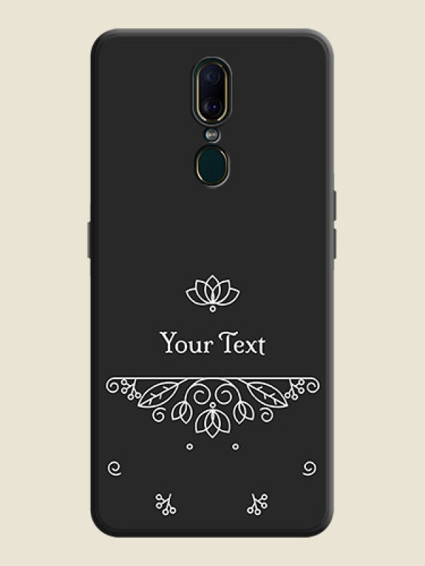 Custom Lotus Garden Custom Text On Space Black Personalized Soft Matte Phone Covers -Oppo F11 - alternate view