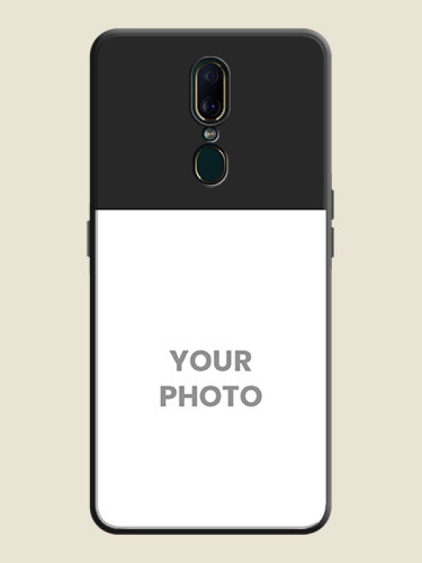Custom Image Upload With Space Black Color On Custom Soft Matte Mobile Back Cover - Oppo F11 - alternate view