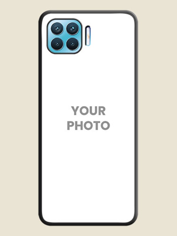 Custom Full Single Pic Upload On Space Black Personalized Soft Matte Phone Covers -Oppo F17 Pro - alternate view