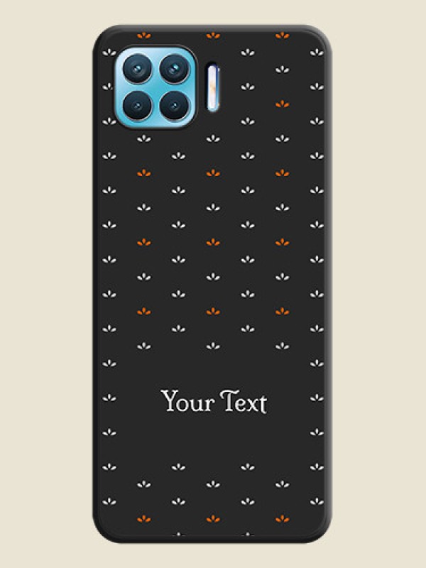 Custom Simple Pattern With Custom Text On Space Black Personalized Soft Matte Phone Covers -Oppo F17 Pro - alternate view