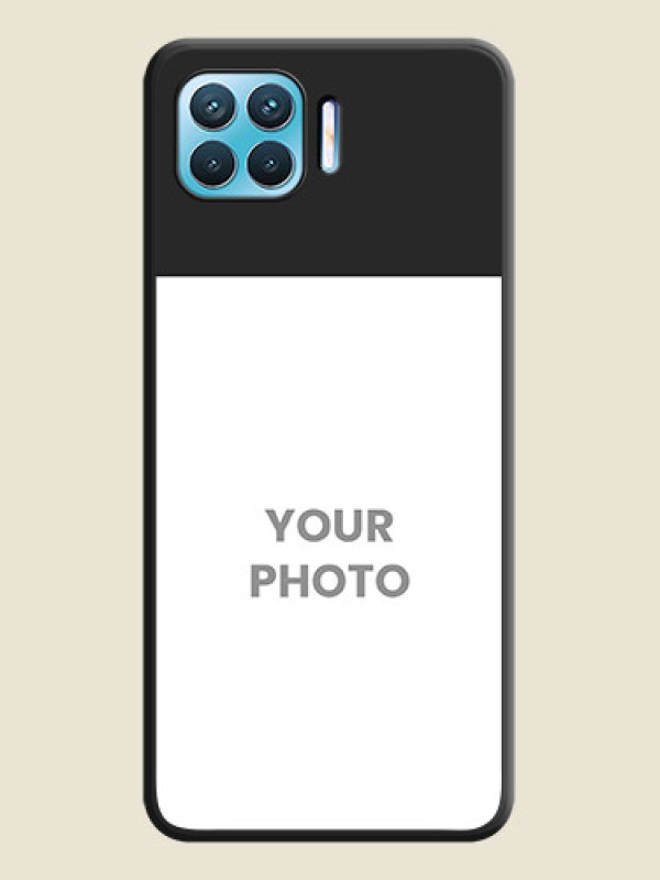 Custom Image Upload With Space Black Color On Custom Soft Matte Mobile Back Cover - Oppo F17 Pro - alternate view