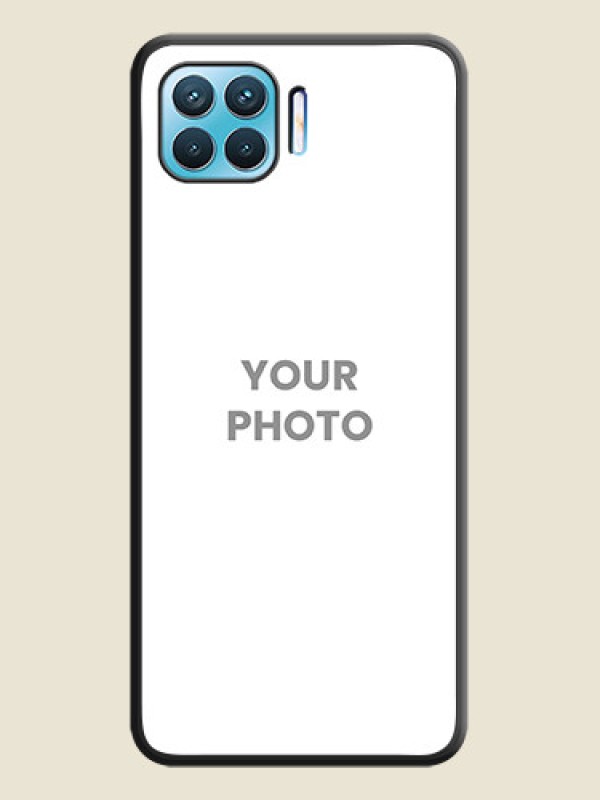 Custom Full Single Pic Upload On Space Black Personalized Soft Matte Phone Covers -Oppo F17 - alternate view