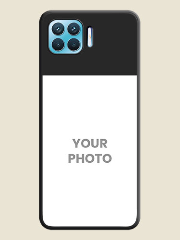 Custom Image Upload With Space Black Color On Custom Soft Matte Mobile Back Cover - Oppo F17 - alternate view
