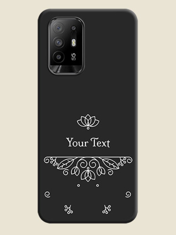 Custom Lotus Garden Custom Text On Space Black Personalized Soft Matte Phone Covers -Oppo F19 Pro Plus 5G - alternate view