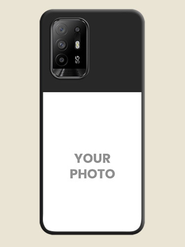 Custom Image Upload With Space Black Color On Custom Soft Matte Mobile Back Cover - Oppo F19 Pro Plus 5G - alternate view