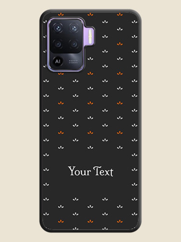 Custom Simple Pattern With Custom Text On Space Black Personalized Soft Matte Phone Covers -Oppo F19 Pro - alternate view