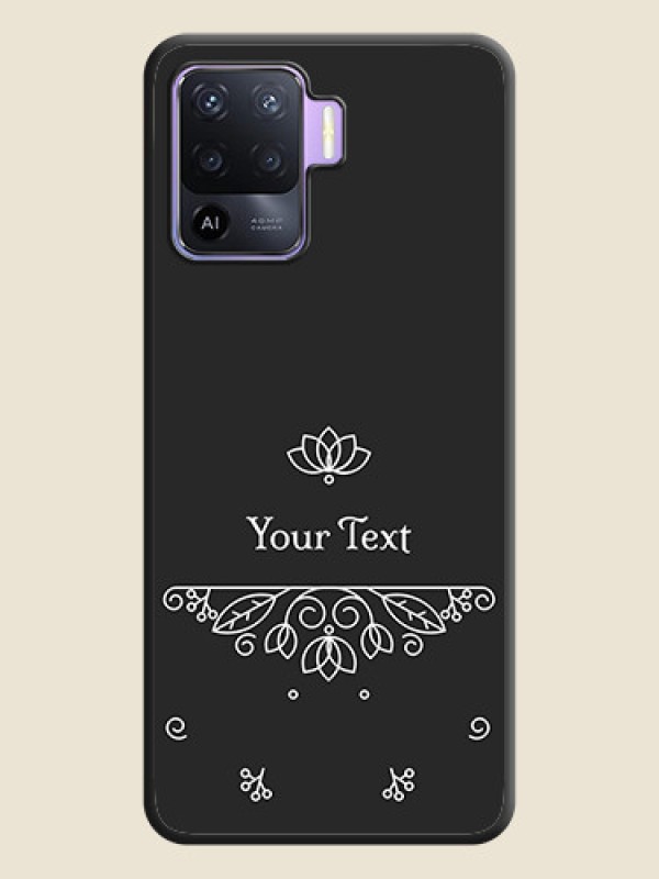 Custom Lotus Garden Custom Text On Space Black Personalized Soft Matte Phone Covers -Oppo F19 Pro - alternate view