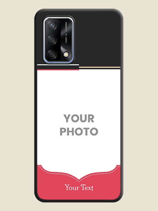 Custom Classic Plain Design with Name on Photo on Space Black Soft Matte Phone Cover - Oppo F19 - alternate view