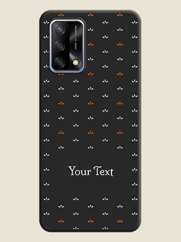 Custom Simple Pattern With Custom Text On Space Black Personalized Soft Matte Phone Covers -Oppo F19 - alternate view