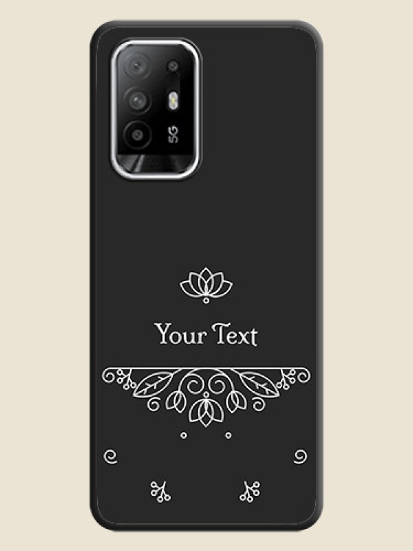 Custom Lotus Garden Custom Text On Space Black Personalized Soft Matte Phone Covers -Oppo F19S - alternate view