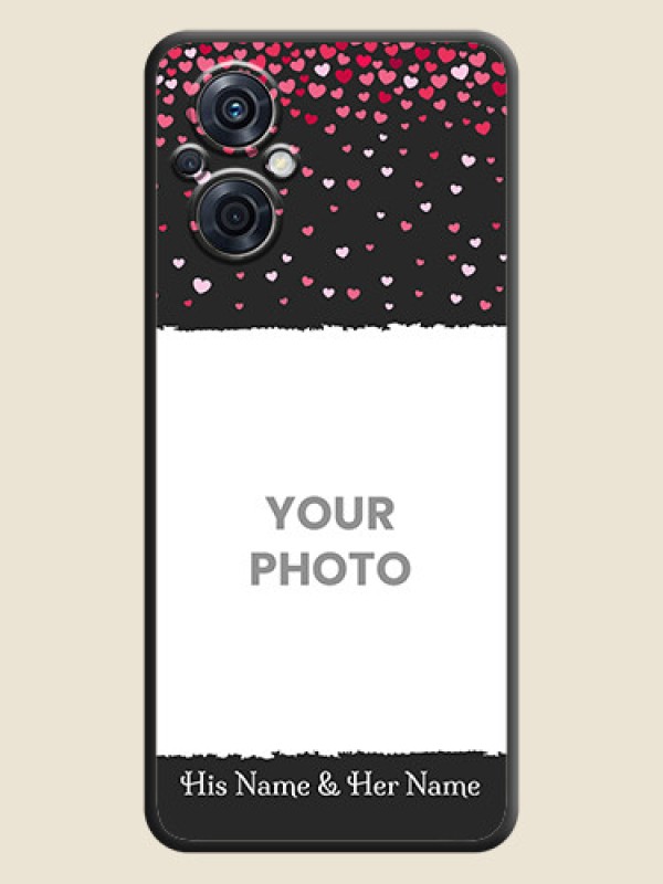 Custom Fall in Love with Your Partner  on Photo on Space Black Soft Matte Phone Cover - Oppo F21 Pro 5G - alternate view