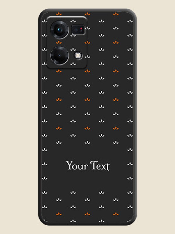 Custom Simple Pattern With Custom Text On Space Black Personalized Soft Matte Phone Covers -Oppo F21S Pro - alternate view