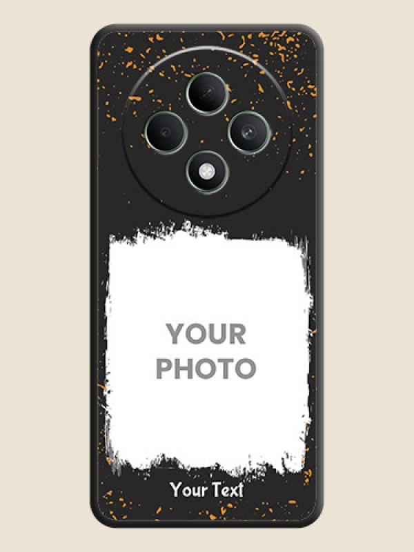 Custom Spray Free Design on Photo On Space Black Custom Soft Matte Mobile Back Cover - Oppo F27 5G - alternate view