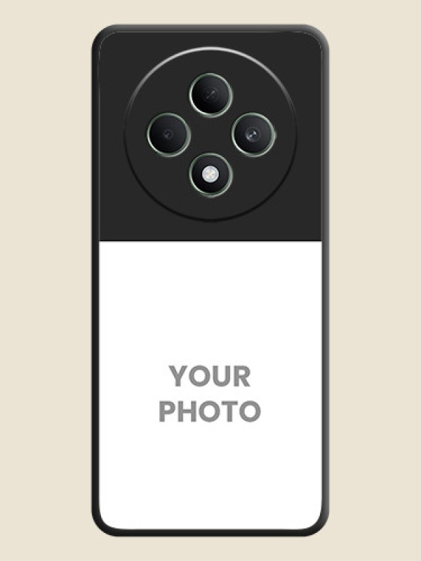 Custom Image Upload With Space Black Color On Custom Soft Matte Mobile Back Cover - Oppo F27 5G - alternate view