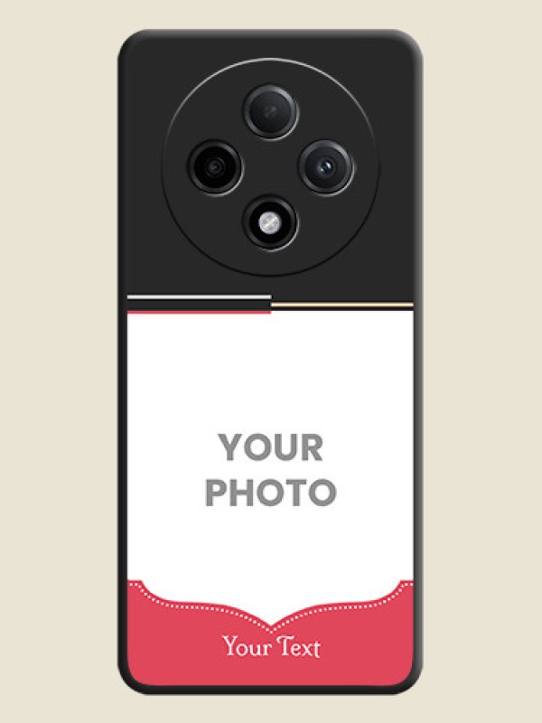 Custom Classic Plain Design with Name On Space Black Custom Soft Matte Mobile Back Cover - Oppo F27 Pro Plus 5G - alternate view