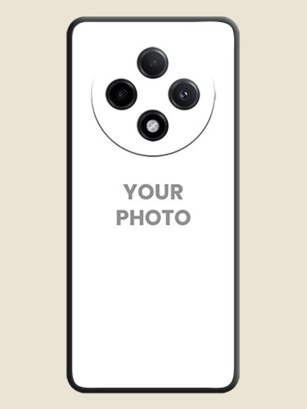 Custom Full Single Pic Upload On Space Black Custom Soft Matte Mobile Back Cover - Oppo F27 Pro Plus 5G - alternate view