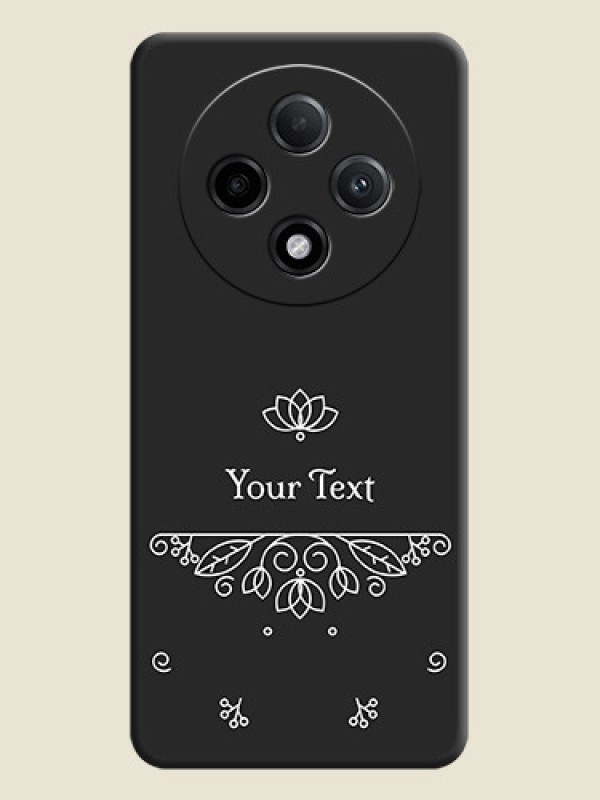 Custom Lotus Garden Custom Text On Space Black Custom Soft Matte Mobile Back Cover - Oppo F27 Pro Plus 5G - alternate view