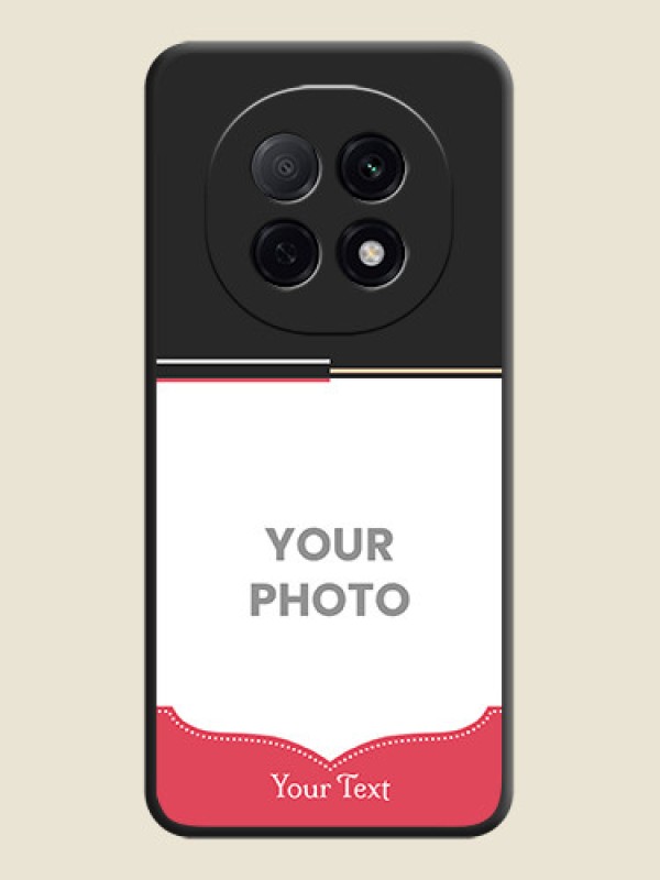 Custom Classic Plain Design with Name On Space Black Custom Soft Matte Mobile Back Cover - Oppo F29 5G - alternate view