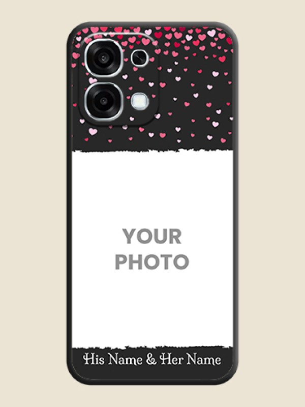 Custom Fall in Love with Your Partner on Photo On Space Black Custom Soft Matte Mobile Back Cover - Oppo F31 5G - alternate view