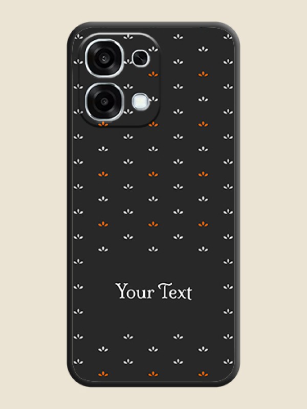 Custom Simple Pattern With Custom Text On Space Black Custom Soft Matte Mobile Back Cover - Oppo F31 5G - alternate view