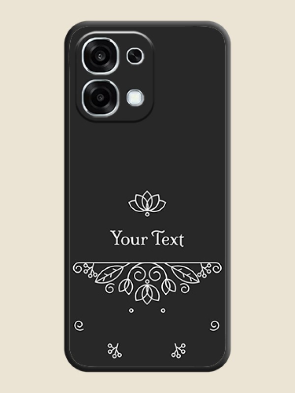 Custom Lotus Garden Custom Text On Space Black Custom Soft Matte Mobile Back Cover - Oppo F31 5G - alternate view