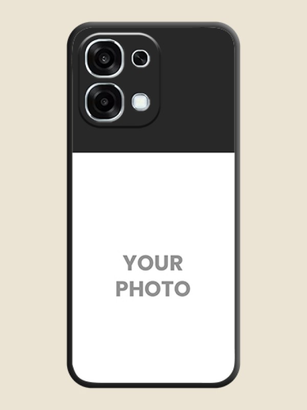 Custom Image Upload With Space Black Color On Custom Soft Matte Mobile Back Cover - Oppo F31 5G - alternate view