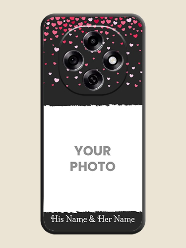 Custom Fall in Love with Your Partner on Photo On Space Black Custom Soft Matte Mobile Back Cover - Oppo F31 Pro 5G - alternate view