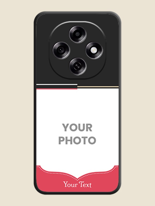 Custom Classic Plain Design with Name On Space Black Custom Soft Matte Mobile Back Cover - Oppo F31 Pro 5G - alternate view