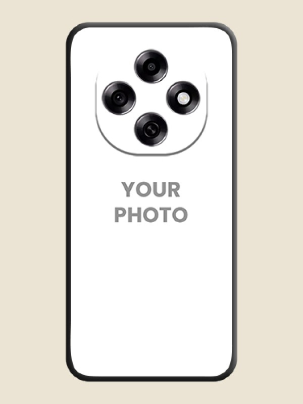 Custom Full Single Pic Upload On Space Black Custom Soft Matte Mobile Back Cover - Oppo F31 Pro 5G - alternate view