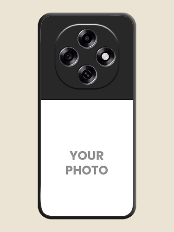 Custom Image Upload With Space Black Color On Custom Soft Matte Mobile Back Cover - Oppo F31 Pro 5G - alternate view