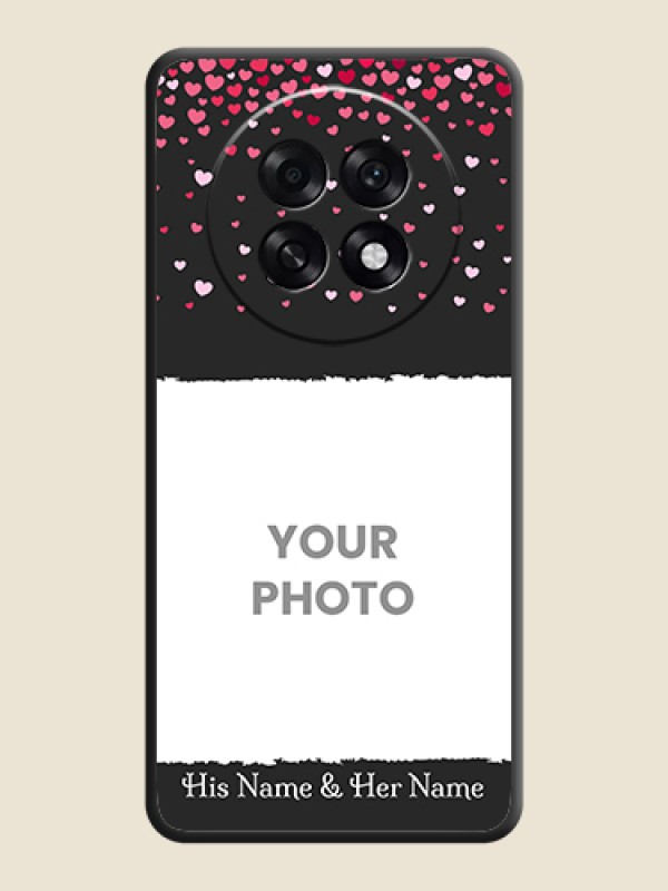 Custom Fall in Love with Your Partner on Photo On Space Black Custom Soft Matte Mobile Back Cover - Oppo F31 Pro Plus 5G - alternate view