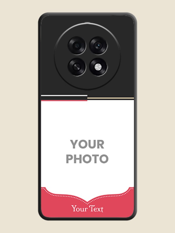 Custom Classic Plain Design with Name On Space Black Custom Soft Matte Mobile Back Cover - Oppo F31 Pro Plus 5G - alternate view