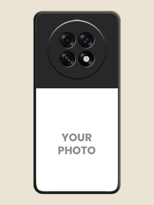 Custom Image Upload With Space Black Color On Custom Soft Matte Mobile Back Cover - Oppo F31 Pro Plus 5G - alternate view