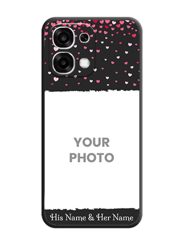 Custom Fall in Love with Your Partner on Photo On Space Black Custom Soft Matte Mobile Back Cover - Oppo F33 5G - alternate view