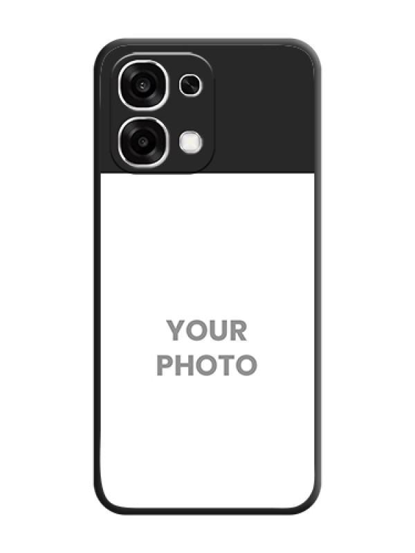 Custom Image Upload With Space Black Color On Custom Soft Matte Mobile Back Cover - Oppo F33 5G - alternate view