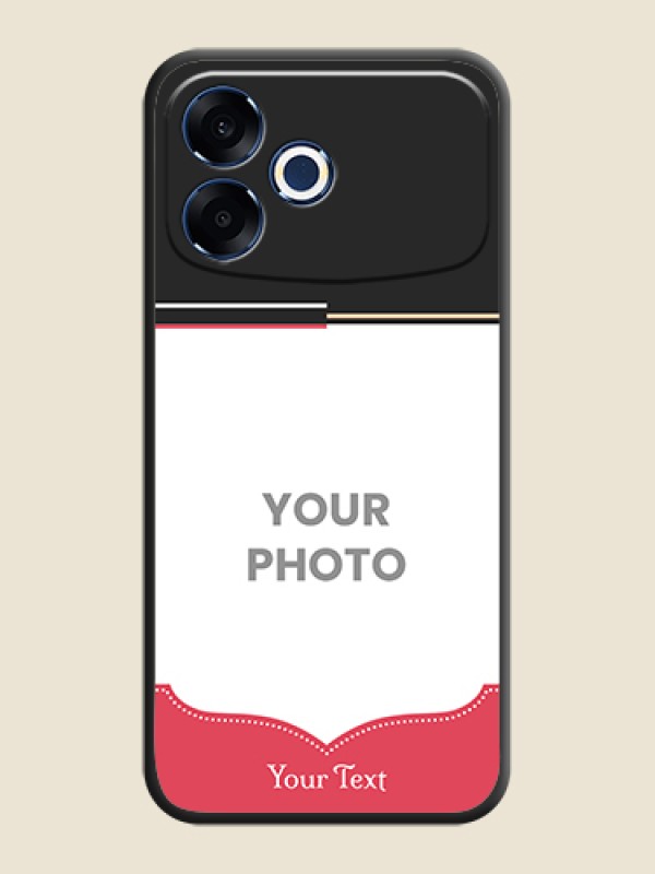 Custom Classic Plain Design with Name On Space Black Custom Soft Matte Mobile Back Cover - Oppo F33 Pro 5G - alternate view