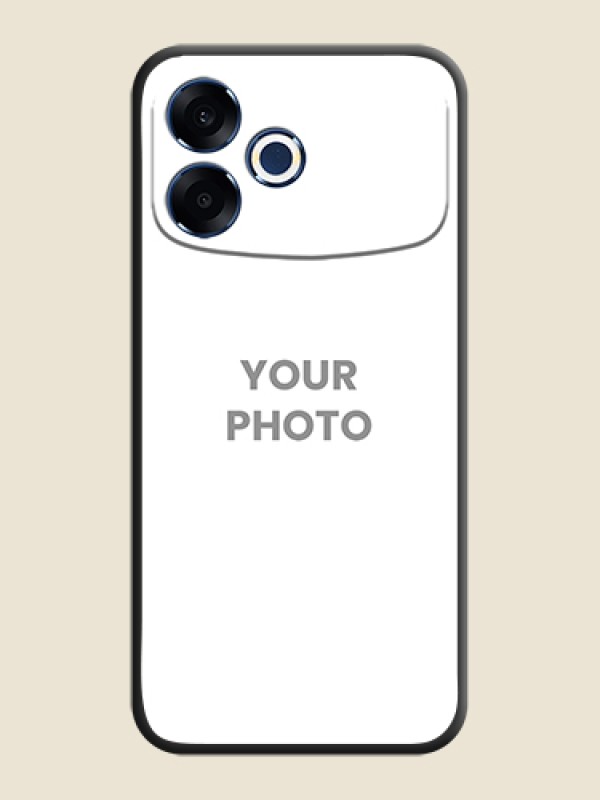 Custom Full Single Pic Upload On Space Black Custom Soft Matte Mobile Back Cover - Oppo F33 Pro 5G - alternate view