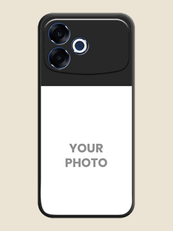 Custom Image Upload With Space Black Color On Custom Soft Matte Mobile Back Cover - Oppo F33 Pro 5G - alternate view