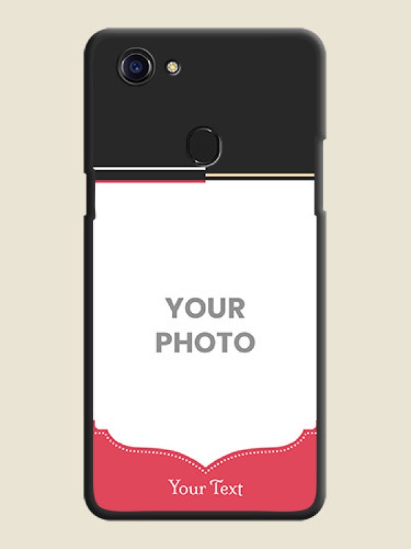 Custom Classic Plain Design with Name on Photo on Space Black Soft Matte Phone Cover - Oppo F5 Youth - alternate view