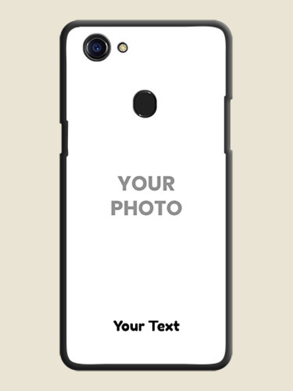 Custom Full Single Pic Upload With Text On Space Black Personalized Soft Matte Phone Covers -Oppo F5 Youth - alternate view