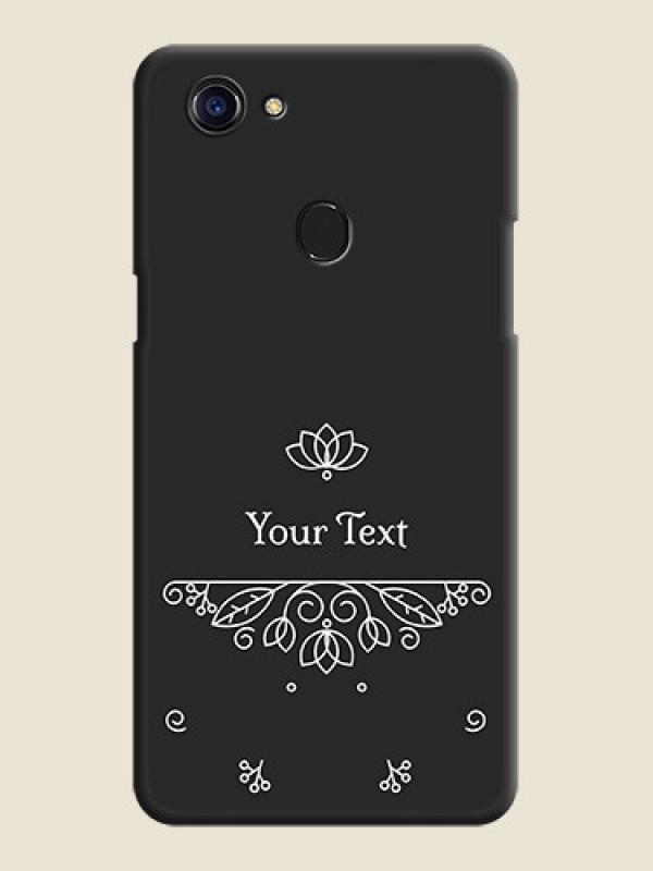 Custom Lotus Garden Custom Text On Space Black Personalized Soft Matte Phone Covers -Oppo F5 Youth - alternate view