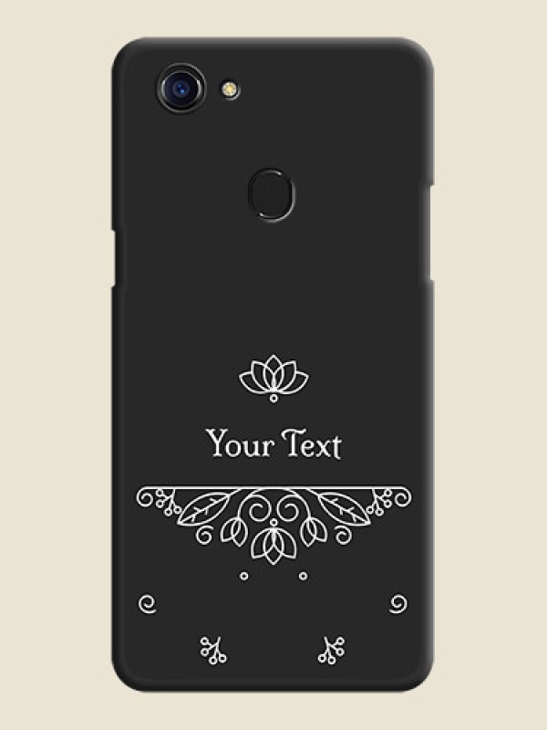 Custom Lotus Garden Custom Text On Space Black Personalized Soft Matte Phone Covers -Oppo F5 - alternate view