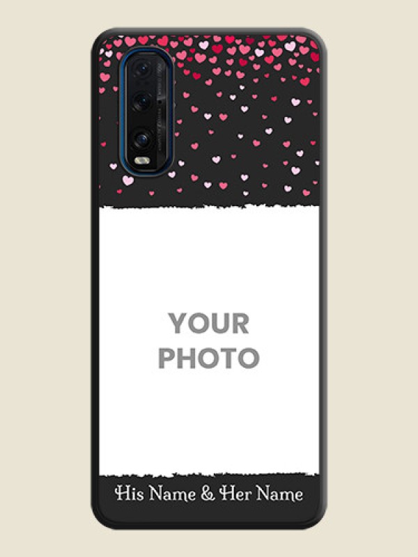 Custom Fall in Love with Your Partner on Photo on Space Black Soft Matte Phone Cover - Oppo Find X2 - alternate view