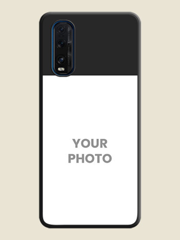 Custom Image Upload With Space Black Color On Custom Soft Matte Mobile Back Cover - Oppo Find X2 - alternate view