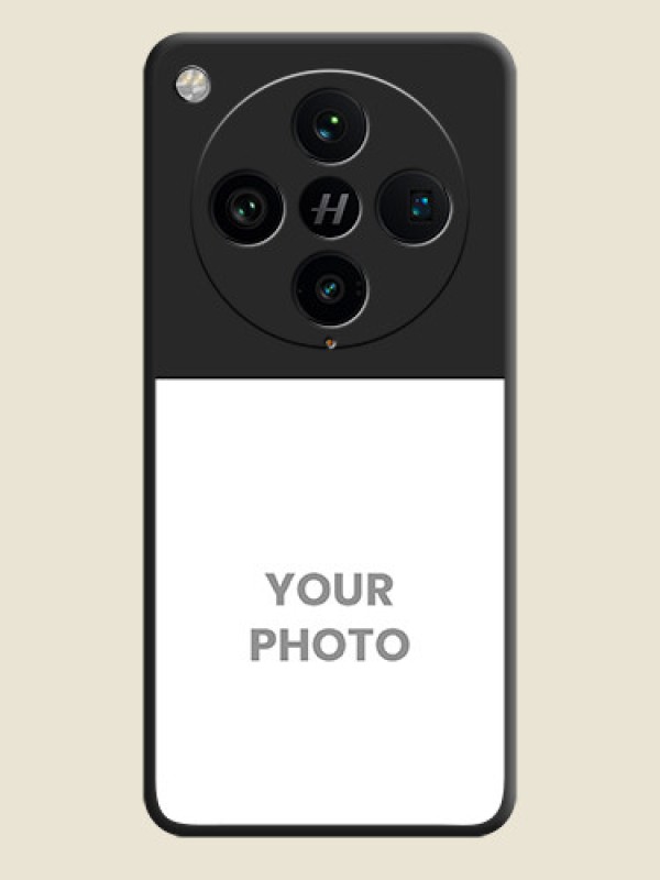 Custom Image Upload With Space Black Color On Custom Soft Matte Mobile Back Cover - Oppo Find X8 Pro 5G - alternate view