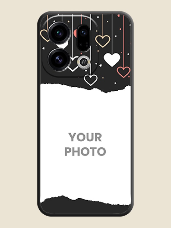 Custom Love Hangings with Splash Wave Picture On Space Black Custom Soft Matte Mobile Back Cover - Oppo Find X9 5G - alternate view