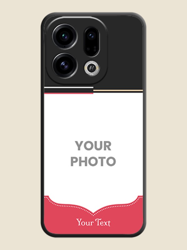 Custom Classic Plain Design with Name On Space Black Custom Soft Matte Mobile Back Cover - Oppo Find X9 5G - alternate view