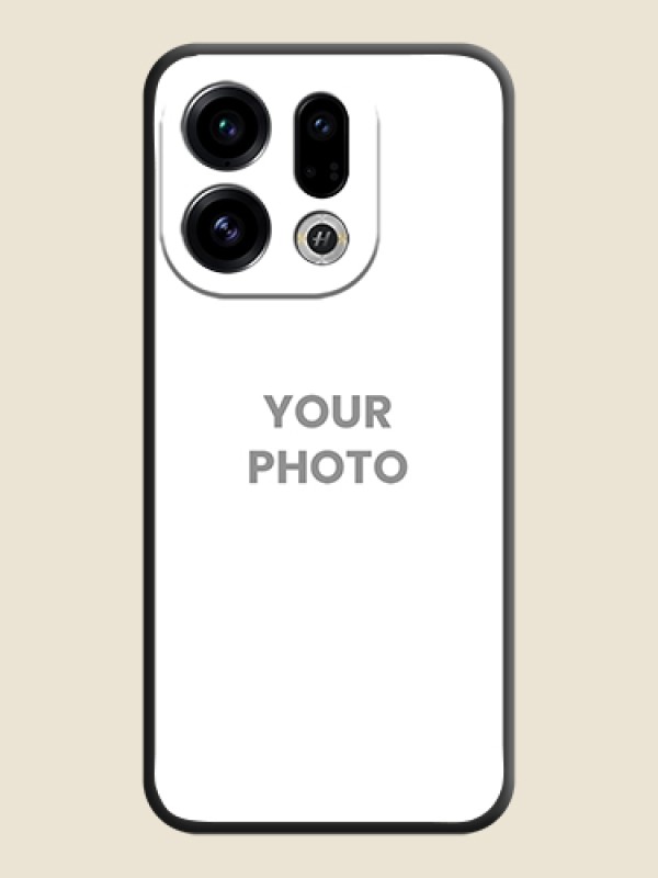 Custom Full Single Pic Upload On Space Black Custom Soft Matte Mobile Back Cover - Oppo Find X9 5G - alternate view